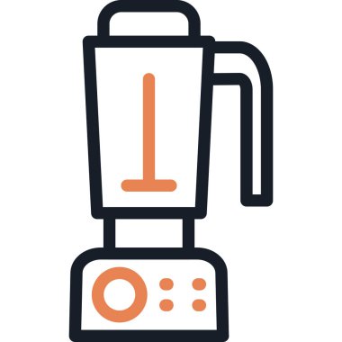 Meyve sıkacağı Satırı Simgesi, Basit Tasarımlı Vektör İllüstrasyonu