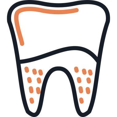 Sakız Hastalığı Çizgisi Simgesi, Basit Tasarımlı Vektör Resimleri