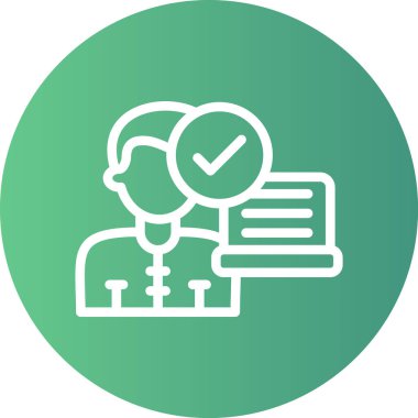 Telework Araçları Satırı Gradyan Çemberi Simgesi, Basit Tasarımlı Vektör Resimleri