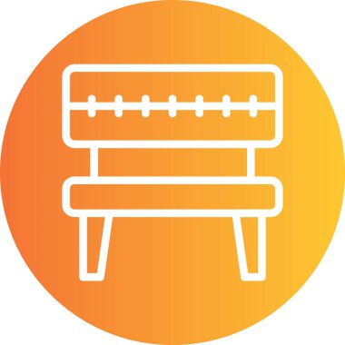 Giriş Bendi Çizgisi Gradyan Çemberi Simgesi, Basit Tasarımlı Vektör Resimleri