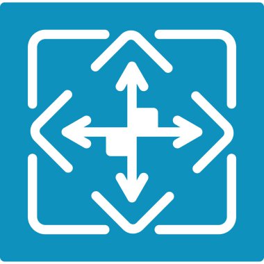 Dikey Düz Simge, Basit Tasarımlı Vektör İllüstrasyonu