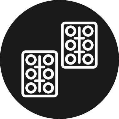 Medicine Line Circle BG Simgesi, Basit Tasarımlı Vektör Resimleri