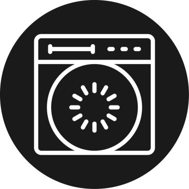 Spinner Line Circle BG Simgesi, Vektör Resimleri Basit Tasarım Yükleniyor