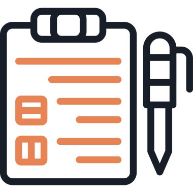 Kişi Listesi Satırı Simgesi, Basit Tasarımlı Vektör Resimleri