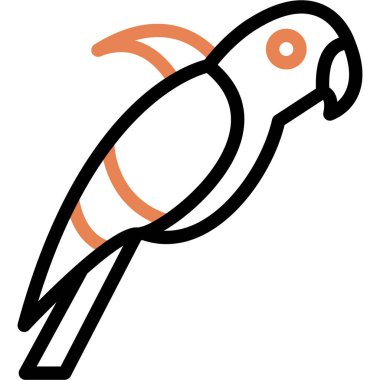 Papağan Satırı Simgesi, Basit Tasarımlı Vektör Resimleri