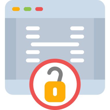 Açık Kaynak Düz Simgesi, Basit Tasarımlı Vektör Resimleri