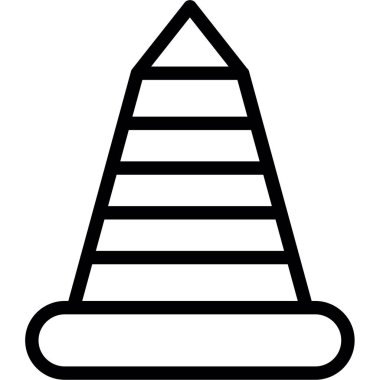 Trafik Konisi, Basit Tasarımlı Vektör Resimleri