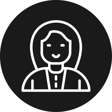 Öğretmen Satırı Çemberi BG Simgesi, Basit Tasarımlı Vektör Resimleri