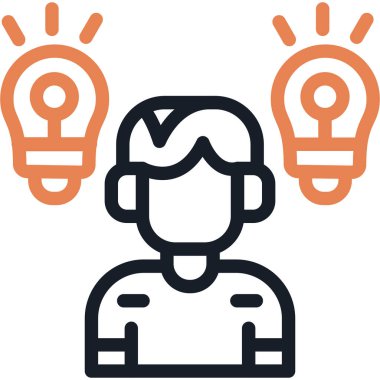 Görev Bilgisi Satırı Simge Ögesi, Basit Tasarımlı Vektör İllüstrasyonu