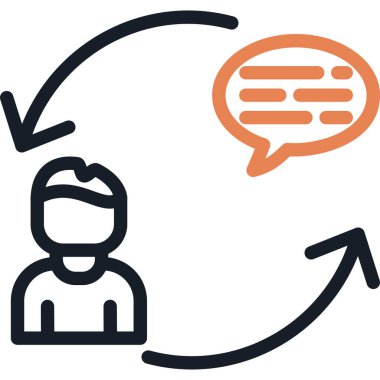 Geribildirim Satırı Simge Ögesi, Basit Tasarımlı Vektör Resimleri