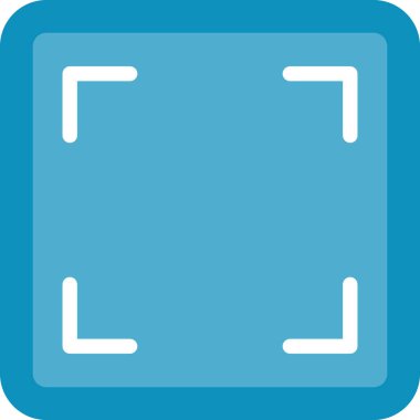 Metin Kenarlığı Düz Simgesi, Basit Tasarımlı Vektör İllüstrasyonu