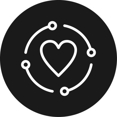 Arkadaşlık Çemberi Çemberi BG Simgesi, Basit Tasarımlı Vektör Resimleri