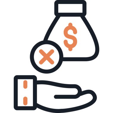 Yozlaşma Tutuklama Satırı Simge Teslim Çizgisi, Basit Tasarımlı Vektör İllüstrasyonu