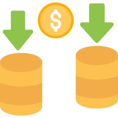 Şişme Politikası Düz Simgesi, Basit Tasarımlı Vektör İllüstrasyonu