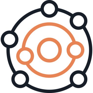 Galaxy Satır Simgesi, Basit Tasarımlı Vektör Resimleri