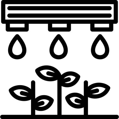 Sulama Sistemi, Basit Tasarımla Vektör Resimleri