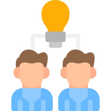 Takım Projesi Düz Simge, Basit Tasarımlı Vektör Resimleri