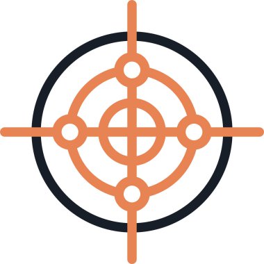 Hedef Satır Resim Simgesi Basit Tasarımlı Vektör ResmiComment