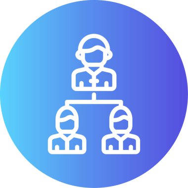 Liderlik Eğitim Çizgisi Gradyan Çemberi Simgesi, Basit Tasarımlı Vektör Resimleri