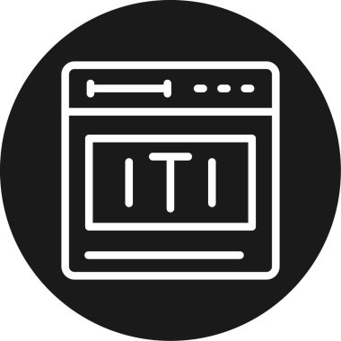 Dipnot Çizgisi Çemberi BG Simgesi, Basit Tasarımlı Vektör Resimleri