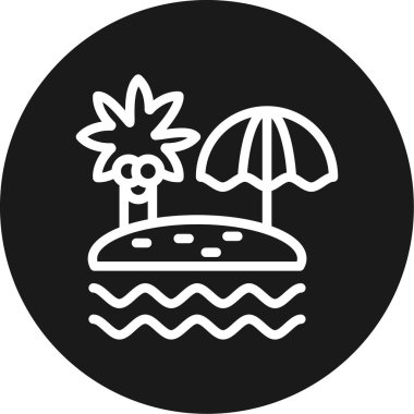 Yaz Festivali Hat Çemberi BG Simgesi, Basit Tasarımlı Vektör Resimleri