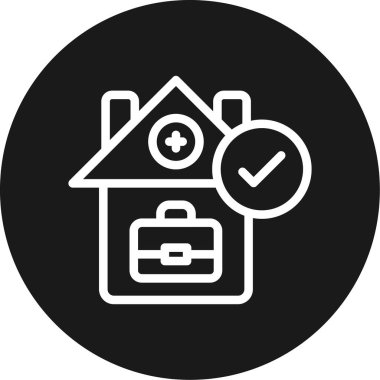 Ev Hattının Çemberi BG Simgesi, Basit Tasarımlı Vektör Resimleri