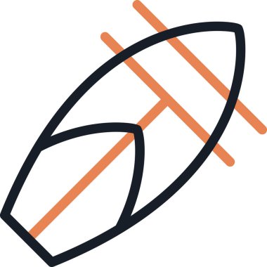 Sörf tahtası Simgesi, Basit Tasarımlı Vektör Resimleri