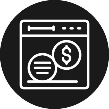 Fiyat Tablosu Çemberi BG Simgesi, Basit Tasarımlı Vektör Resimleri