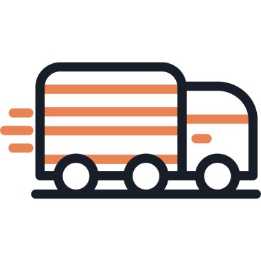 Lojistik Satır Bitiş Simgesi, Basit Tasarımlı Vektör Resimleri