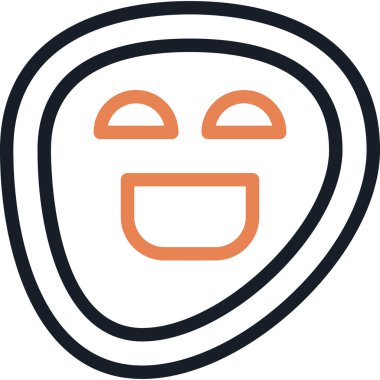 Yüzü Kızaran Yüz Simgesi, Basit Tasarımlı Vektör ResmiComment