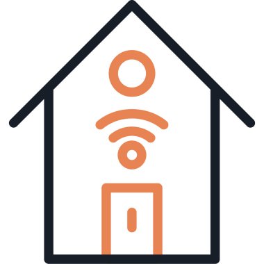 Ev Otomasyon Satırı Basit Tasarımlı Vektör ResmiComment