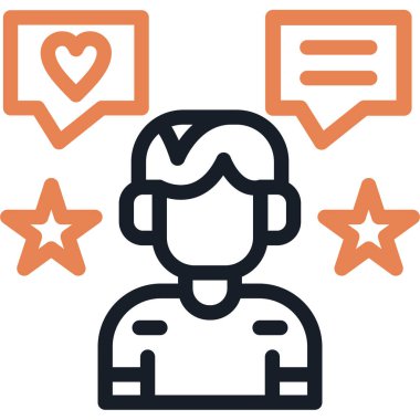 Müşteri Geribildirim Satırı Basit Tasarımlı Vektör ResmiComment