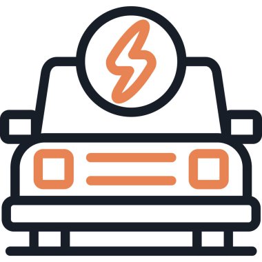 Elektrik Araba Hattı Simgesi, Basit Tasarımlı Vektör ResimleriComment