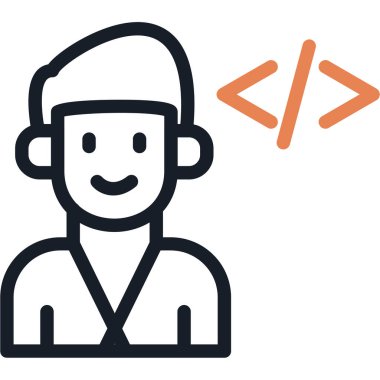 Özellik Geliştirici Satırı Basit Tasarımlı Vektör İllüstrasyonu