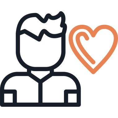 Bağlanma Oranı Simge Ögesi, Basit Tasarımlı Vektör İllüstrasyonu