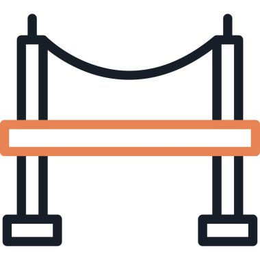 Köprü Çizgisi Simgesi, Basit Tasarımlı Vektör Resimleri