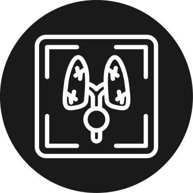 Üroloji Çizgisi Çemberi BG Simgesi, Basit Tasarımlı Vektör Resimleri