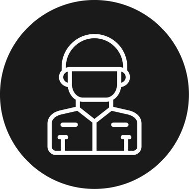 Patron Satırı Çemberi BG Simgesi, Basit Tasarımlı Vektör Resimleri