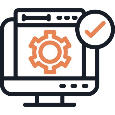 Yazılım Geliştirme Satırı Basit Tasarımlı Vektör İllüzyonu