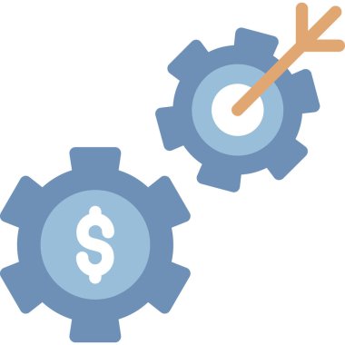 Pazarlama Taktikleri Düz Simge, Basit Tasarımlı Vektör Resimleri