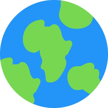 Küresel Düz Simge, Basit Tasarımlı Vektör Resimleri