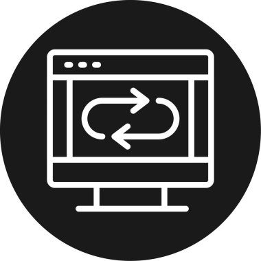 Kod Çizgisi Çemberi BG Simgesi, Basit Tasarımlı Vektör Resimleri