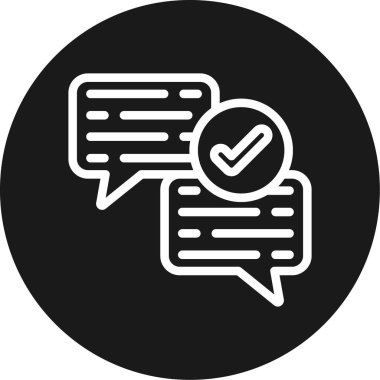 Yorum Satırı Çemberi BG Simgesi, Basit Tasarımlı Vektör Resimleri