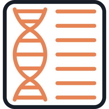 Genetik Profil Satırı Simge Ögesi, Basit Tasarımlı Vektör Resimleri