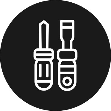 Keski Çizgisi Çemberi BG Simgesi, Basit Tasarımlı Vektör İllüstrasyonu