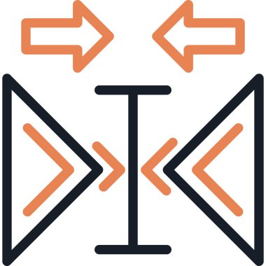 Yansıma Çizgisi Simgesi, Basit Tasarımlı Vektör Resimleri