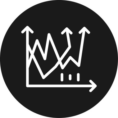Satır Çizgisi Çemberi BG Simgesi, Basit Tasarımlı Vektör Resimleri