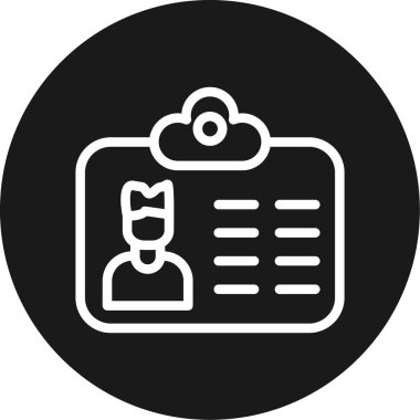 Fotoğraf Çizgisi Çemberi BG Simgesi, Basit Tasarımlı Vektör Resimleri