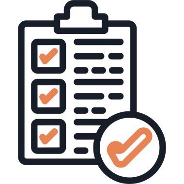 Hesap Çizgisi Bitiş Simgesi, Basit Tasarımlı Vektör Resimleri