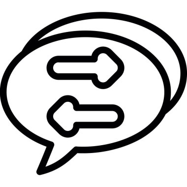 Ok Kuyruğu Konuşma Baloncuğu, Basit Tasarımlı Vektör Resimleri